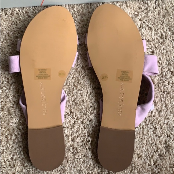 Light purple suede sandals - Picture 3 of 5